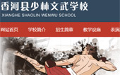 香河縣少林文武學校網(wǎng)站建設(shè)